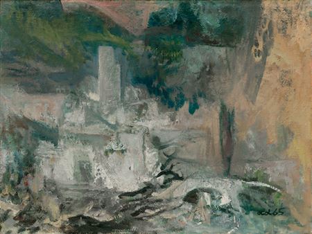 Ruine im Gebirge by Heinrich Graf von Luckner - Auction record, sale price, and art valuation. Compare with similar artists and explore comparable artworks.