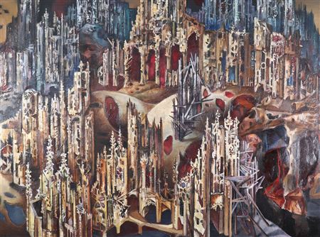 The golden city by Jean Debattice - Auction record, sale price, and art valuation. Compare with similar artists and explore comparable artworks.