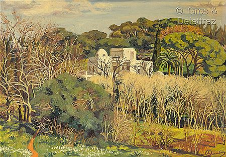 Gardens on the heights of Algiers by Etienne Chevalier - Auction record, sale price, and art valuation. Compare with similar artists and explore comparable artworks.