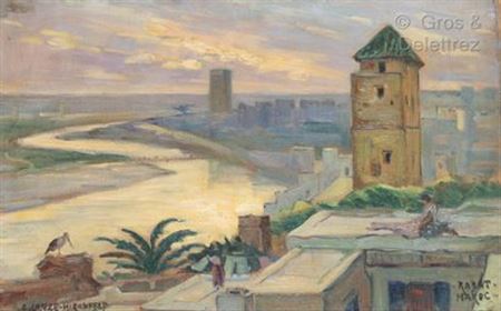 Last rays of sun on Rabat