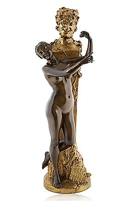 Beauty and Pan by Dominique van den Bossche - Auction record, sale price, and art valuation. Compare with similar artists and explore comparable artworks.