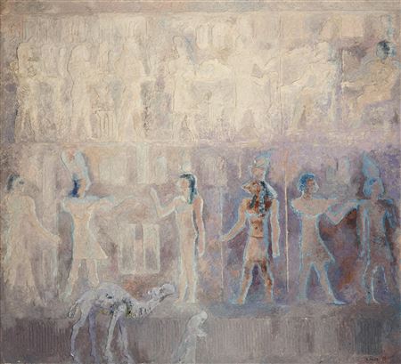 Egyptian Scene with Camel and Old Man , 2003
