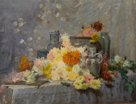 Still Life with Chrysanthemums