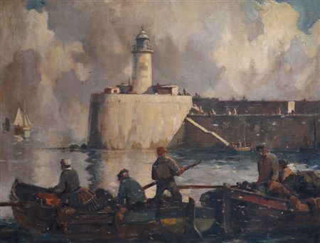 Sample artwork by William Hyams (1878 - 1952), known for landscape painting - View similar artists and auction records