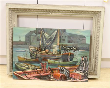 Fishing boats in harbour