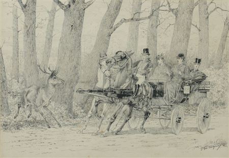 Scènes de chasse à courre.(3)