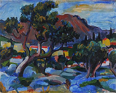Tessiner Landschaft (Tessin Landscape) by Walter Hermann Jonas - Auction record, sale price, and art valuation. Compare with similar artists and explore comparable artworks.