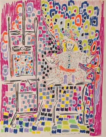 Doll with Easel