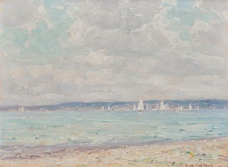 Sailing off Nantucket by Frank Swift Chase - Auction record, sale price, and art valuation. Compare with similar artists and explore comparable artworks.