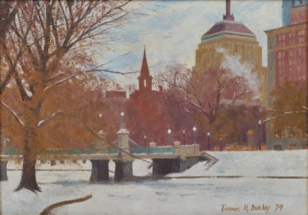 Grey Day on the Boston Public Garden 1979