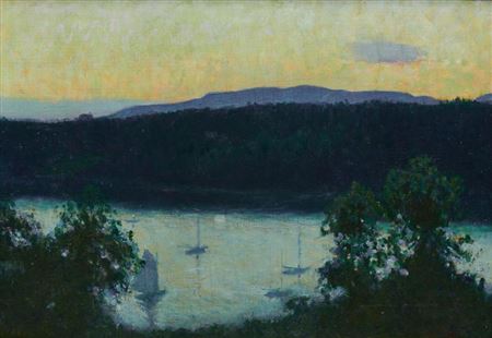 Looking West (Northeast Harbor from Dr. Harte's Porch)