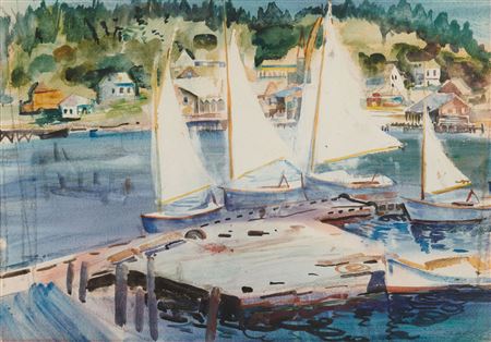 Drying Sails - Robinhood Cove