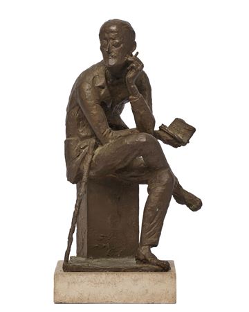James Joyce 1966 by Milton Hebald - Auction record, sale price, and art valuation. Compare with similar artists and explore comparable artworks.