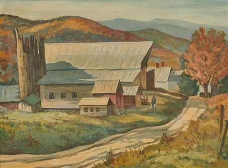 Vermont Barn Landscape