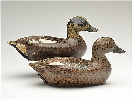 Sample artwork by George Kessler (1868 - 1955), known for decoy carving-mallard ducks - View similar artists and auction records
