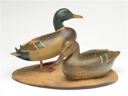 Exceptional pair of decorative 3/4 size mallards