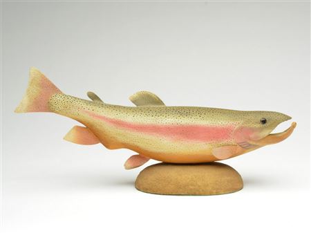 Rare salmon carving