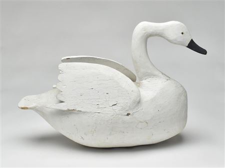 Very rare swan decoy by Miles Hancock - Auction record, sale price, and art valuation. Compare with similar artists and explore comparable artworks.