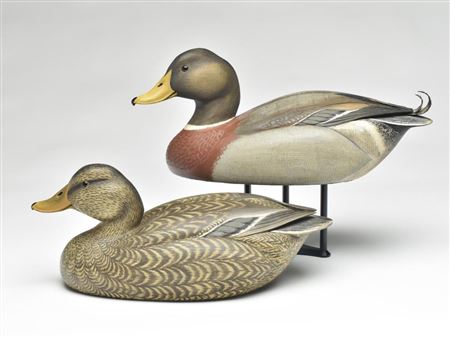 Pair of decorative mallards