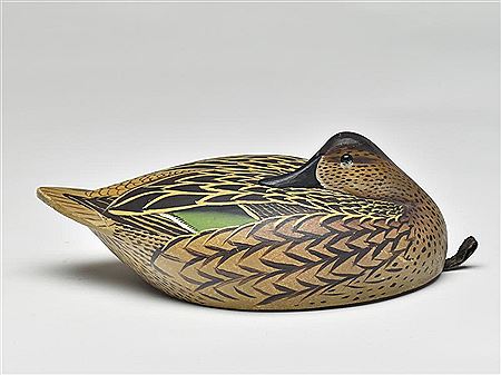 Important sleeping greenwing teal hen by William H Cranmer - Auction record, sale price, and art valuation. Compare with similar artists and explore comparable artworks.