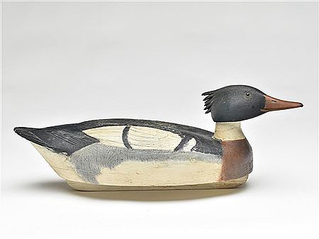 Hollow carved merganser by William H Cranmer - Auction record, sale price, and art valuation. Compare with similar artists and explore comparable artworks.
