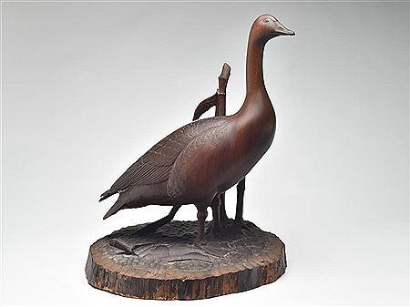 Full size standing Canada goose watch gander