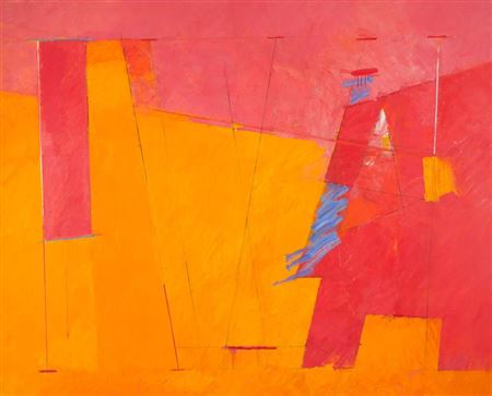 Sample artwork by Irma Salo-Jaeger (Born 1928), known for non-figurative design language, working with colors - View similar artists and auction records