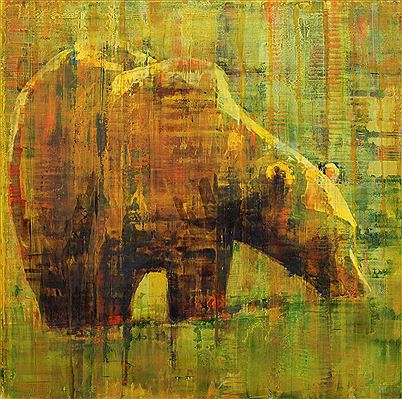 ANIMAL PAINTING #10-0023 (GRIZZLY); 2010