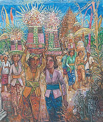 Bali Ceremonies, 2004 by Tew Nai Tong - Auction record, sale price, and art valuation. Compare with similar artists and explore comparable artworks.