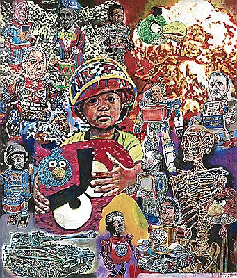Sample artwork by Khairul Arshad (Born 1987), known for painting - View similar artists and auction records