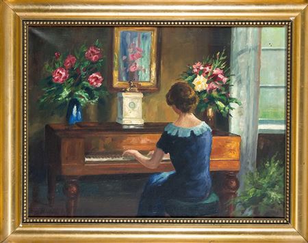 Sample artwork by Lars Kliim (1891 - 1942), known for painting, landscape - View similar artists and auction records