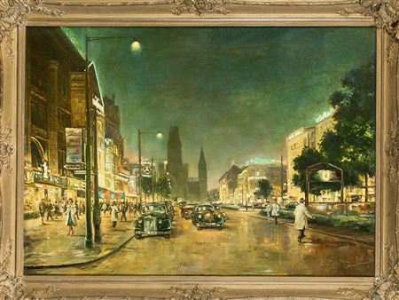 Sample artwork by Walter Dettmann (1914 - 1984), known for seascape painting - View similar artists and auction records