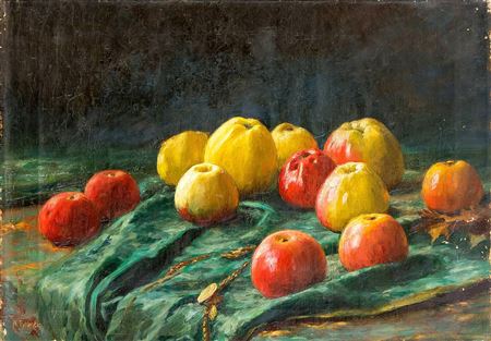 Still life with apples
