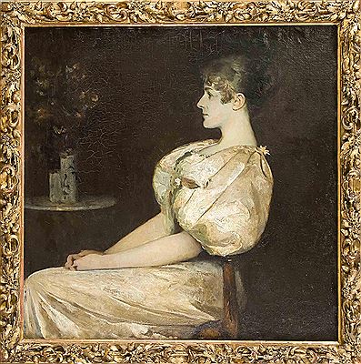 Sample artwork by Georg Tyrahn (1860 - 1917), known for realist portrait, interior scene, landscape and genre painting - View similar artists and auction records