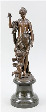 Venus and Cupid begging his mother to give him back the arrows