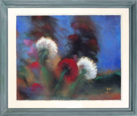 Sample artwork by Kani Alavi (Born 1955), known for abstract floral and historical events easel and mural painting, symbolism - View similar artists and auction records