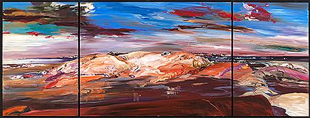 Storm Bound, Mink Islands (Triptych) by John Hartman - Auction record, sale price, and art valuation. Compare with similar artists and explore comparable artworks.