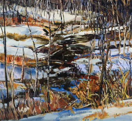 Change of Spring Blue by David Thomas Alexander - Auction record, sale price, and art valuation. Compare with similar artists and explore comparable artworks.