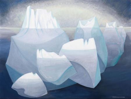 Sample artwork by Doris Jean McCarthy (1910 - 2010), known for landscape, snowscene and coastal view painting, teaching - View similar artists and auction records