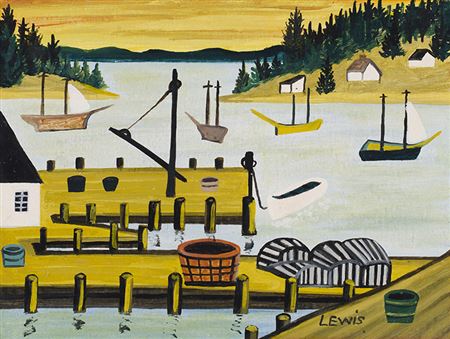 Harbour Scene by Maud Lewis - Auction record, sale price, and art valuation. Compare with similar artists and explore comparable artworks.