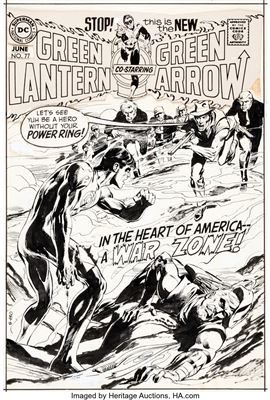 Green Lantern #77 Cover Original Art (DC, 1970)