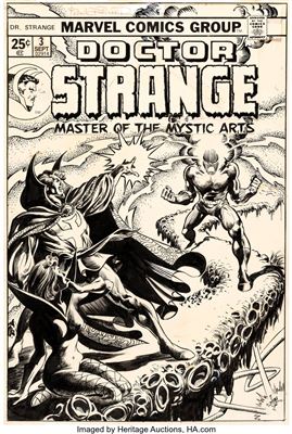 Doctor Strange #3 Cover Original Art (Marvel, 1974)