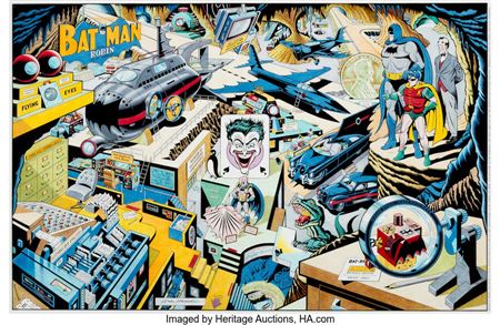 The Batcave Revealed Batman and Robin Original Art (1993)