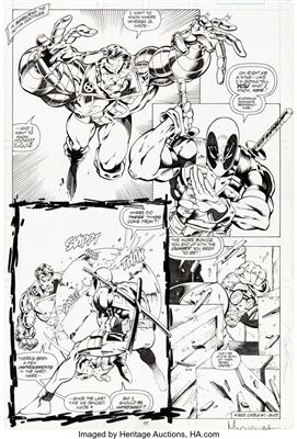 Deadpool #1 Story Page 12 Original Art (Marvel, 1993)