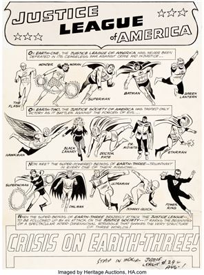 Justice League of America #29 Splash Page 1 Crime Syndicate of America Original Art (DC, 1964)