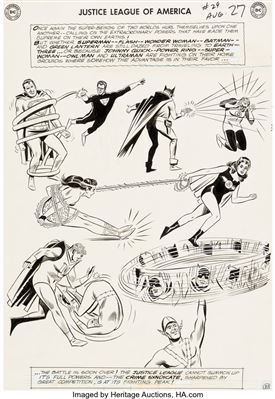 Justice League of America #29 Splash Page 21 Crime Syndicate of America Original Art (DC, 1964)