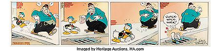 Donald Duck Daily Comic Strip Original Art dated 3-23-38 (Walt Disney Enterprises, 1938)
