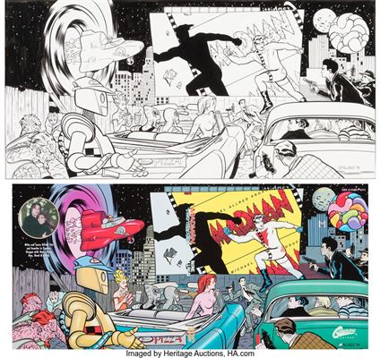 Sample artwork by Mike Allred (20th century), known for illustrations-cartoon - View similar artists and auction records