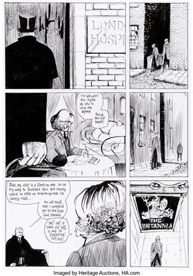 From Hell Chapter 5 Page 12 and 13 Original Art (Mad Love Publishing, 1991) by Eddie Campbell - Auction record, sale price, and art valuation. Compare with similar artists and explore comparable artworks.
