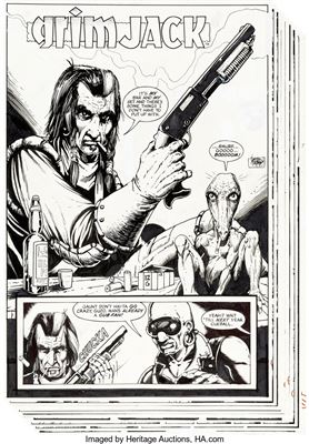 Grimjack #12 Complete 20-Page Story "Charnel House" Original Art (First, 1985)